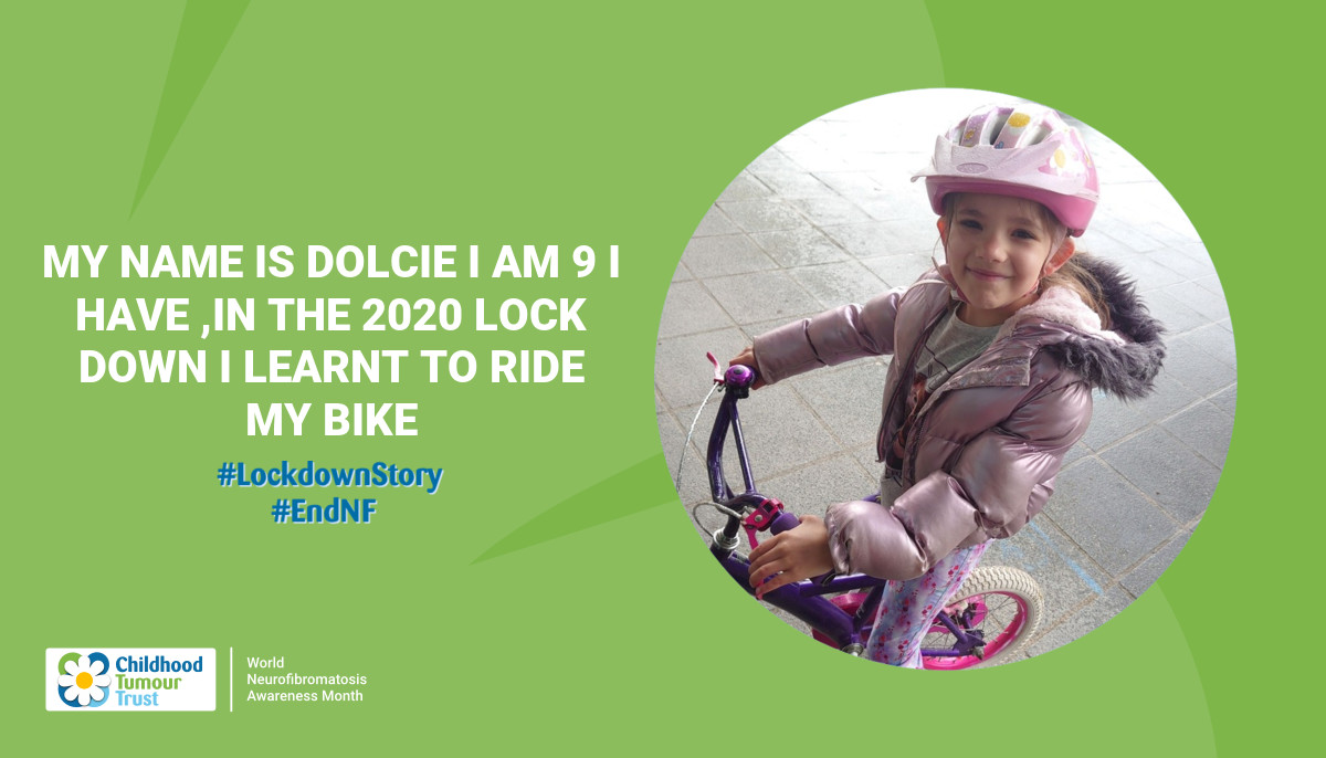 My name is Dolcie I am 9 I have ,In the 2020 lock down I learnt to ride my bike